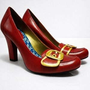 BCBGirls women size 8M, New, Red and Gold . Business, Dress, Haute Couture